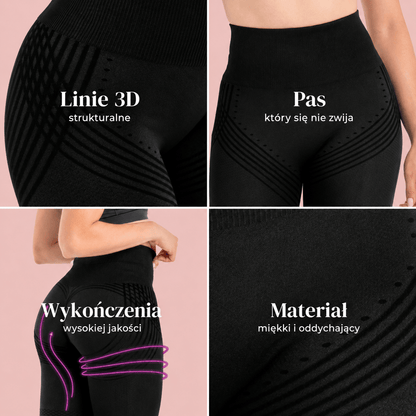 Legginsy Modelujące 3D – Push-Up & Antycellulitowe